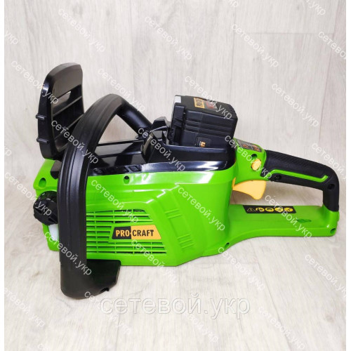 Мощная Аккумуляторная цепная пила  Procraft PKA40Li (40 В 4 Ач)