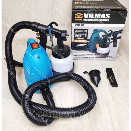 Краскопульт электрический VILMAS 650-SG-300  водоэмульсионной краски