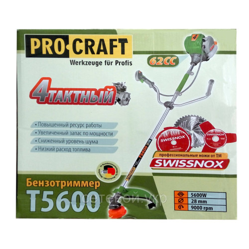 Мотокоса craft T5600 4-х тактная мотокоса
