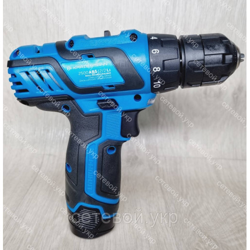 Шуруповерт аккумуляторный Kraissmann 2500 ABS 12/2 Li
